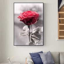 Load image into Gallery viewer, Vintage Red Rose Poster
