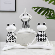 Load image into Gallery viewer, White Yoga/Meditation Frog
