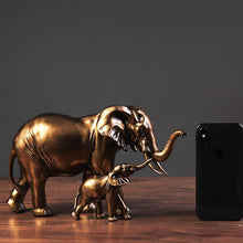 Load image into Gallery viewer, Mother &amp; Son Elephant Statue
