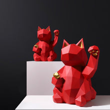 Load image into Gallery viewer, Geometric Lucky Cat
