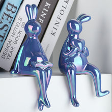 Load image into Gallery viewer, Electroplated Rabbit Life Statue
