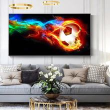 Load image into Gallery viewer, Soccer Ball on Fire
