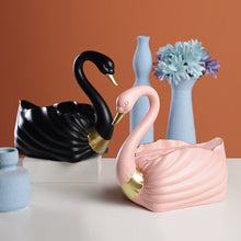 Load image into Gallery viewer, Swan Statue Tissue Box
