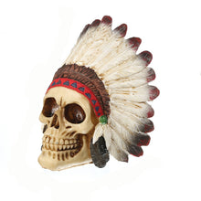Load image into Gallery viewer, Indian Headdress Skull
