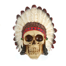 Load image into Gallery viewer, Indian Headdress Skull
