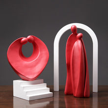 Load image into Gallery viewer, Abstract Modern Lovers Statue
