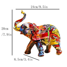 Load image into Gallery viewer, Colorful Elephant Statue

