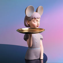 Load image into Gallery viewer, Cute Mouse Hat Girl Tray
