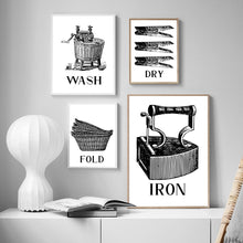 Load image into Gallery viewer, Vintage Laundry Sign
