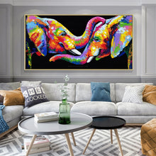 Load image into Gallery viewer, Watercolor Elephant In Love
