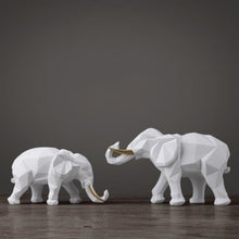 Load image into Gallery viewer, Geometric Elephant Ornament (2pcs)
