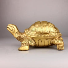 Load image into Gallery viewer, Brass Turtle Statue
