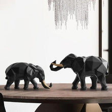 Load image into Gallery viewer, Geometric Elephant Ornament (2pcs)
