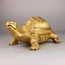 Load image into Gallery viewer, Brass Turtle Statue
