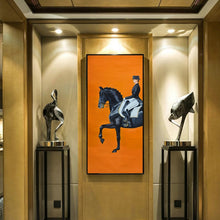 Load image into Gallery viewer, Classic Modern Orange Horse Racing
