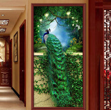 Load image into Gallery viewer, DIY Diamond Painting - Green Peacock

