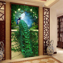 Load image into Gallery viewer, DIY Diamond Painting - Green Peacock
