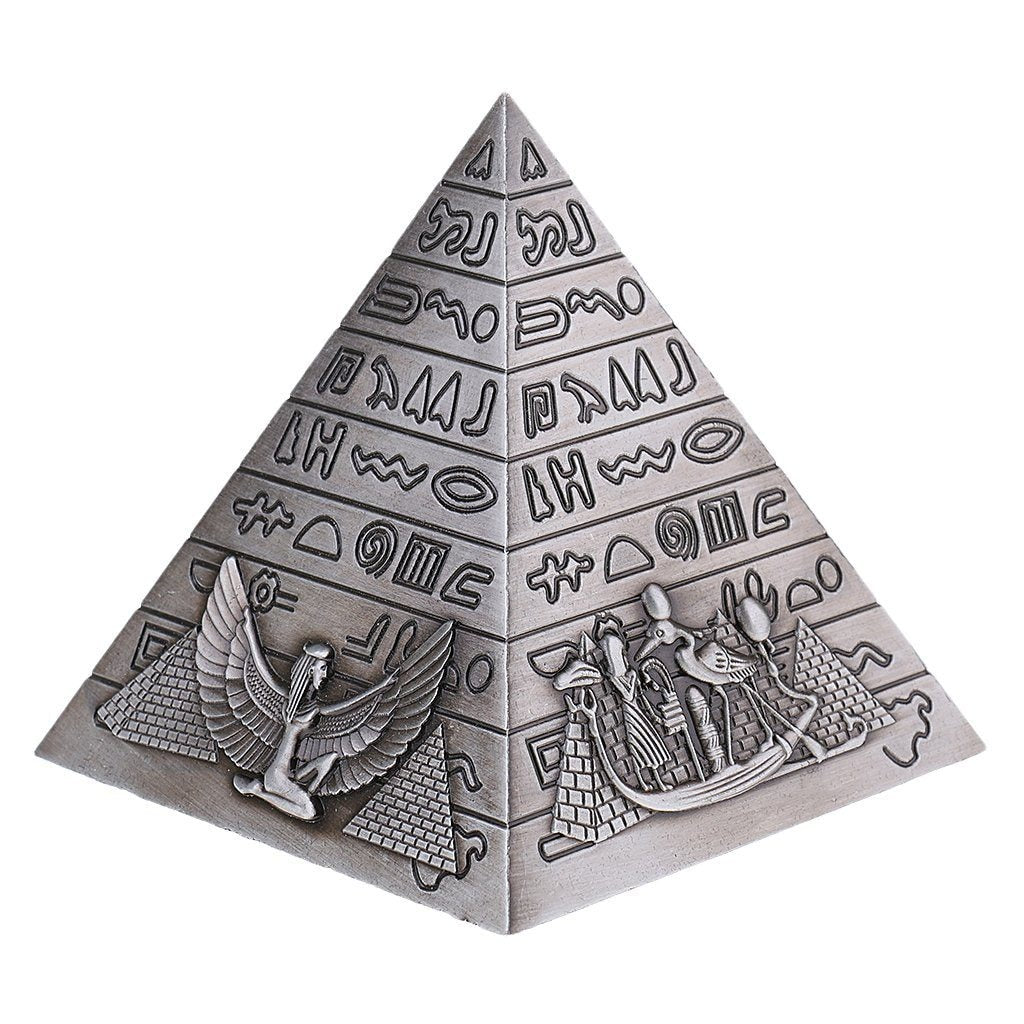 Metal Pyramid Figurine