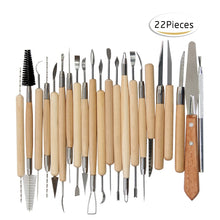 Load image into Gallery viewer, Clay Pottery Carving Tools (22pcs)
