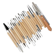 Load image into Gallery viewer, Clay Pottery Carving Tools (22pcs)
