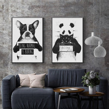 Load image into Gallery viewer, Panda &amp; Dog Mugshot
