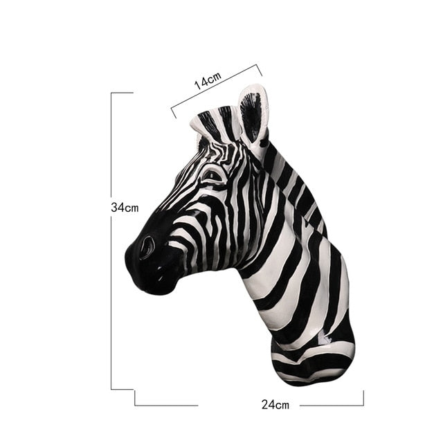 Zebra Head Statue