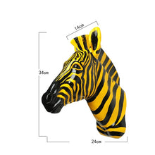 Load image into Gallery viewer, Zebra Head Statue
