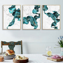 Load image into Gallery viewer, Abstract Green White Marble

