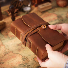 Load image into Gallery viewer, Genuine Leather Journal Book
