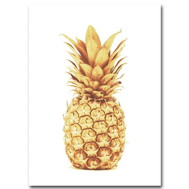 Minimalist Golden Pineapple
