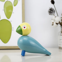 Load image into Gallery viewer, Handmade Wooden Lovebird Decor Nordic Style
