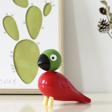 Load image into Gallery viewer, Handmade Wooden Lovebird Decor Nordic Style
