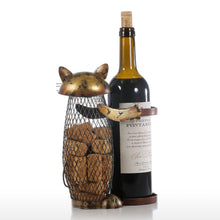 Load image into Gallery viewer, Cat Wine Rack Cork Container
