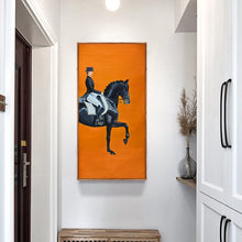 Load image into Gallery viewer, Classic Modern Orange Horse Racing
