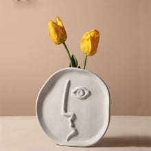 Load image into Gallery viewer, Ceramic Human Face Vase
