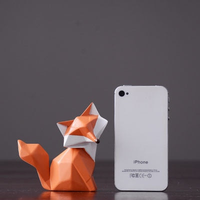 Geometric Orange Fox