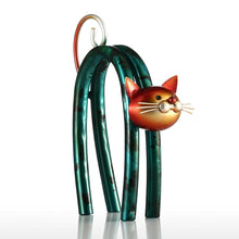 Load image into Gallery viewer, Iron Curve Cat Figurine
