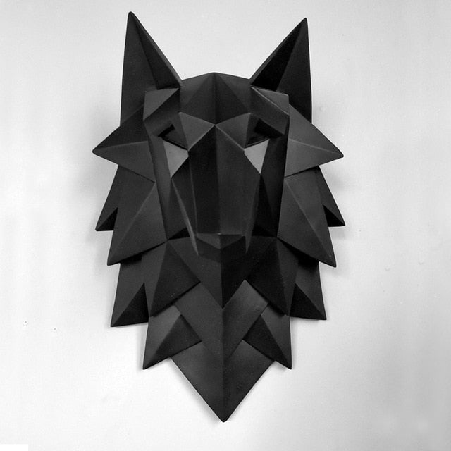 Geometric Wolf Wall Sculpture