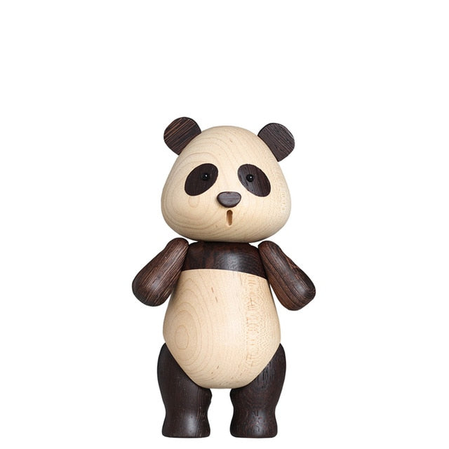 Wooden Panda Figurines