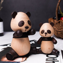 Load image into Gallery viewer, Wooden Panda Figurines
