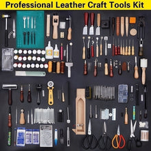 Load image into Gallery viewer, Professional Leather Craft Tools Kit
