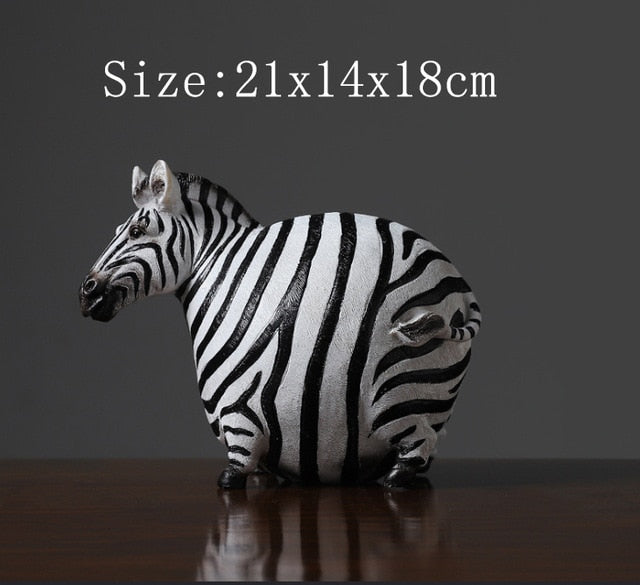 Chubby Zebra Statue