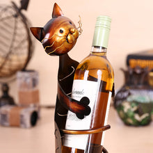 Load image into Gallery viewer, Metal Cat Wine Holder
