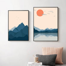 Load image into Gallery viewer, Abstract Sunset Japanese Style
