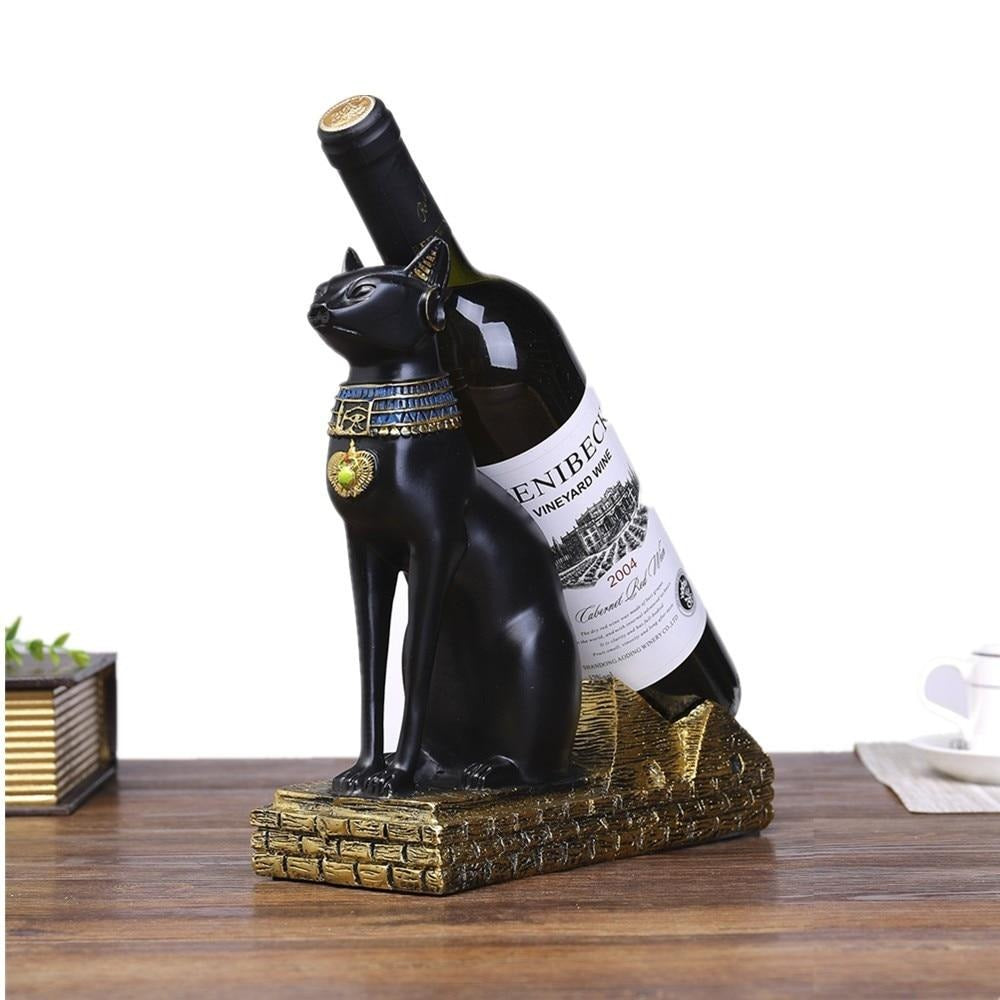 Egyptian Cat Wine Rack