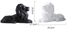 Load image into Gallery viewer, Geometric Lion Statue
