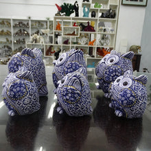 Load image into Gallery viewer, Blue Owl Figurines (3pcs)
