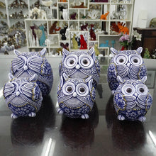 Load image into Gallery viewer, Blue Owl Figurines (3pcs)

