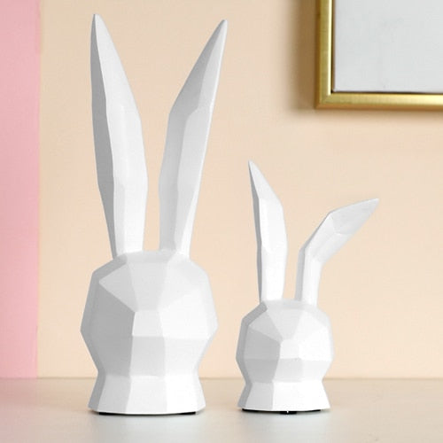 Geometric Long Ears Rabbit (2 Pcs)