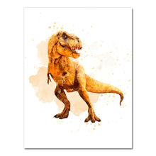 Load image into Gallery viewer, Watercolor Dinosaur Print
